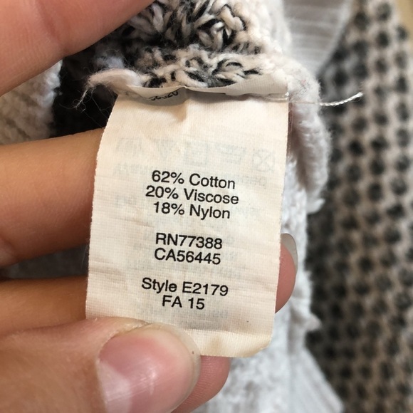 Madewell Womens Checkpoint Crewneck Sweater Sz S Black White Color Block Stripe - Picture 5 of 9